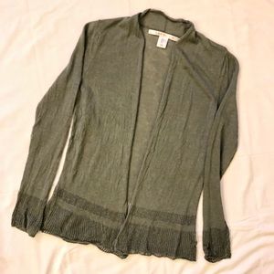 Max Studio green cardigan